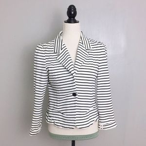 Anthropologie Striped Spinnaker Blazer